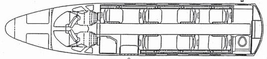CITATION EXCEL aircraft floor plan