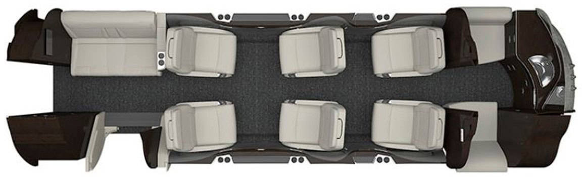 CITATION LATITUDE aircraft floor plan