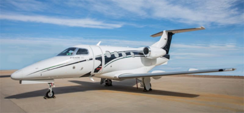 EMBRAER PHENOM 100 aircraft hero image