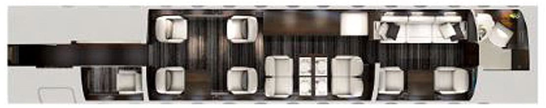 GLOBAL 6000 aircraft floor plan