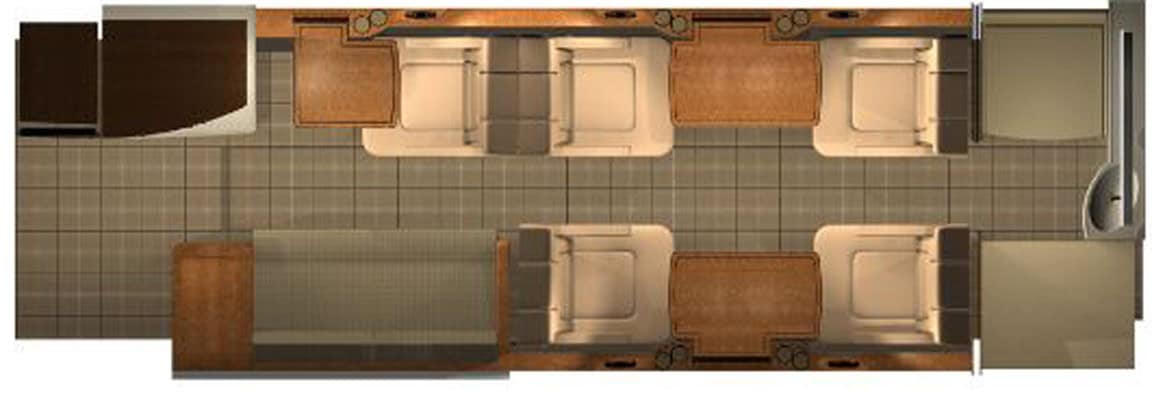GULFSTREAM G150 aircraft floor plan