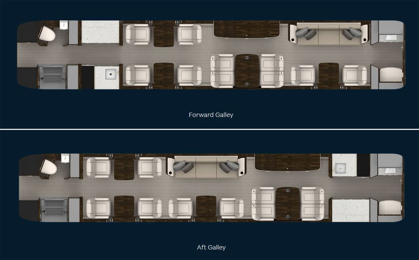 GULFSTREAM G500 aircraft floor plan