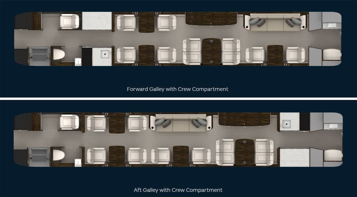 GULFSTREAM G600 aircraft floor plan